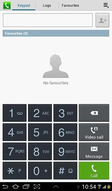 Press the home icon to return to standby mode.
