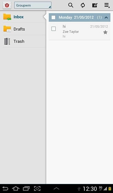 Press the home icon to return to standby mode.
