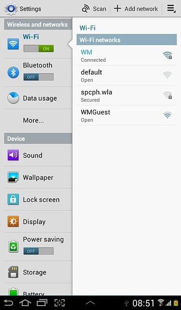 Press the home icon to return to standby mode.