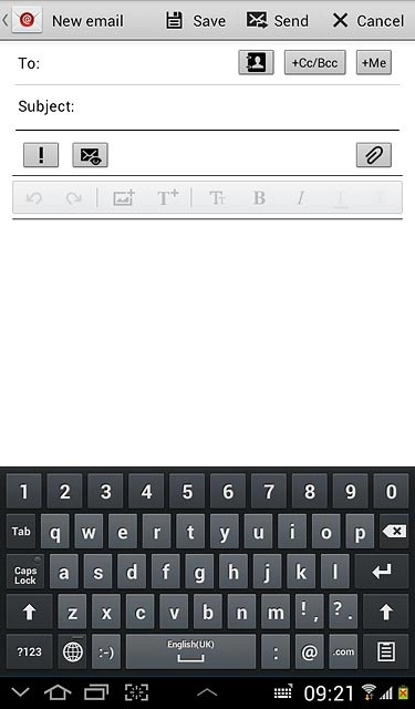 Press the keypad icon.