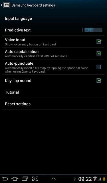 Press Input language.
