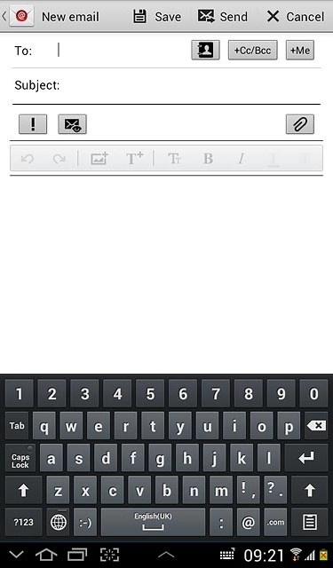 Press the keypad icon.