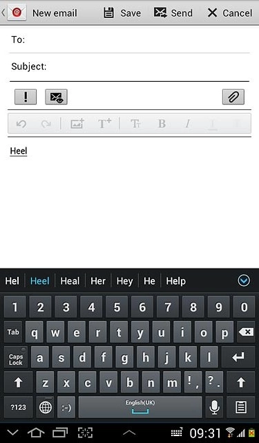Press arrow down to see more words.