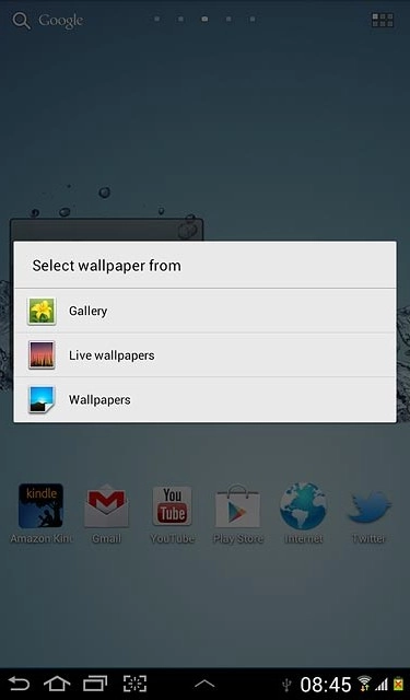 If you select Gallery:Go to the required folder.
