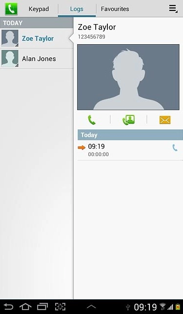 Press the required number.