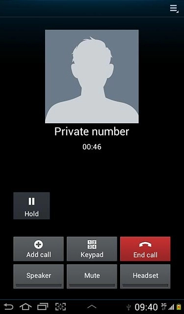 Press End call to end the call.