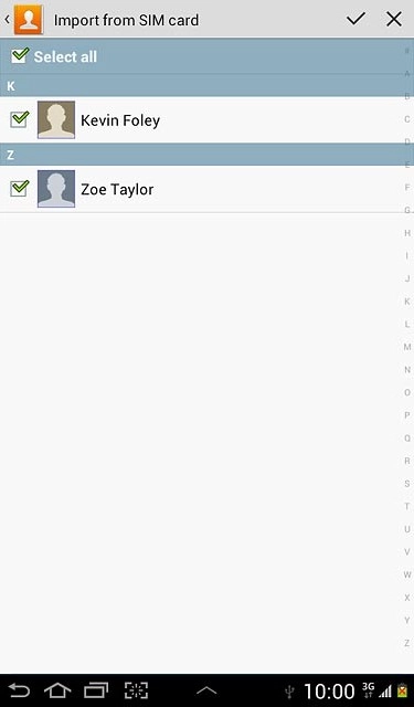 Press the done icon.