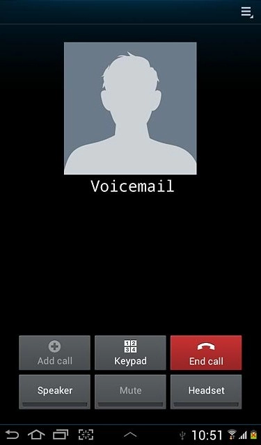 Press End call to end the call.