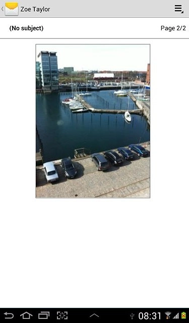 Press the return icon.