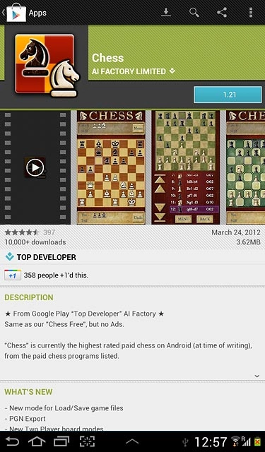 To buy an app:Press the price.