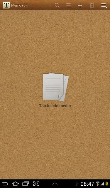 Press +.Write the text for the note.