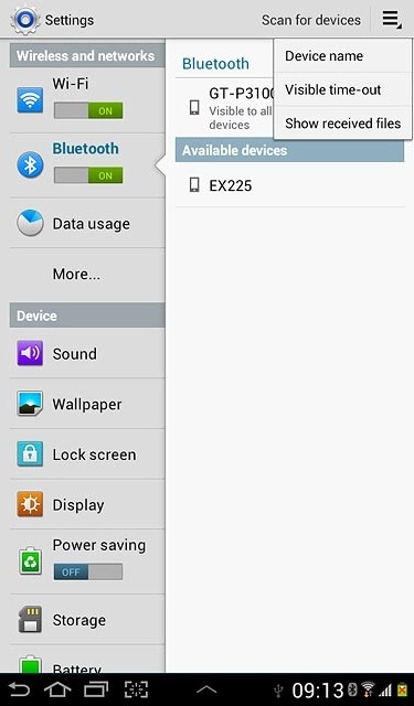 Press Visible time-out.