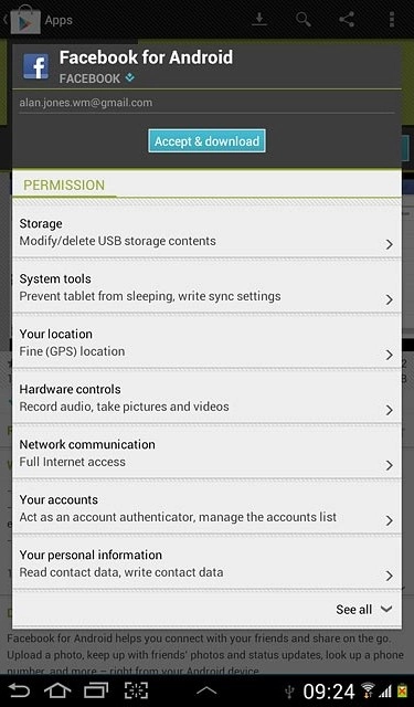 Press Accept & download.Wait while the application is downloaded and installed.