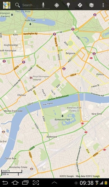Press Search....Key in the required destination.Results matching what you key in are displayed.