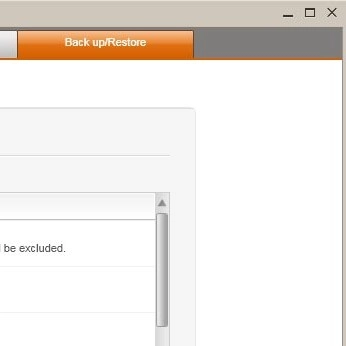 Click Back up/Restore.