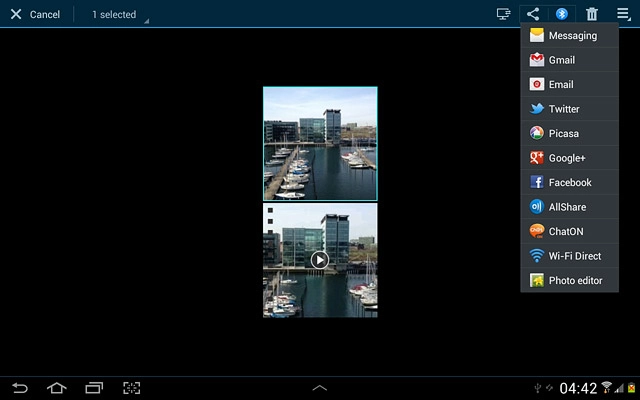 Press one of the following services:Picasa, go to 3a.