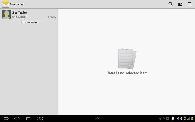 Press the required sender.
