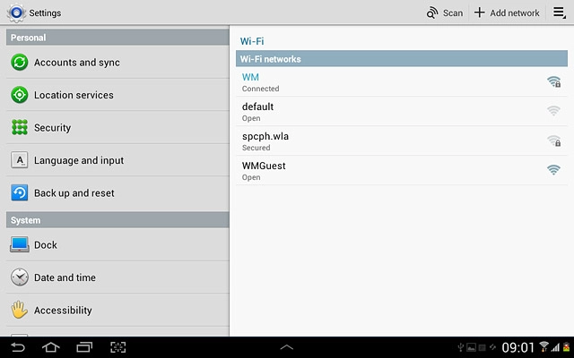 Press Accounts and sync.