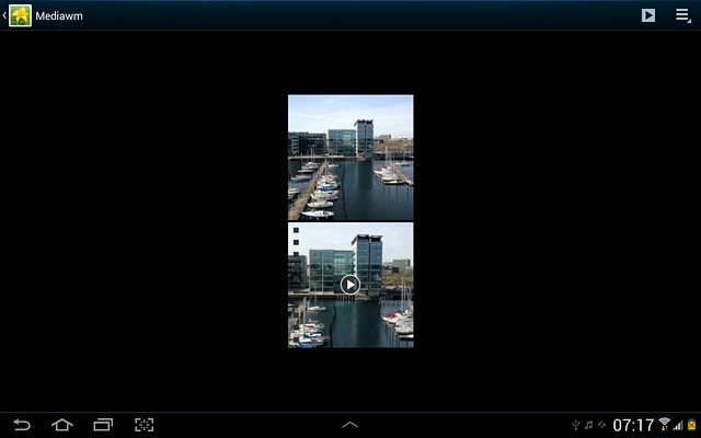 Go to the required folder.Press and hold the required file to select it.