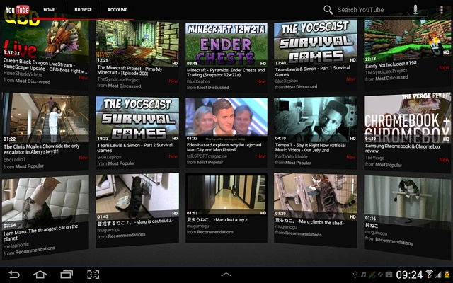 Press the search icon.