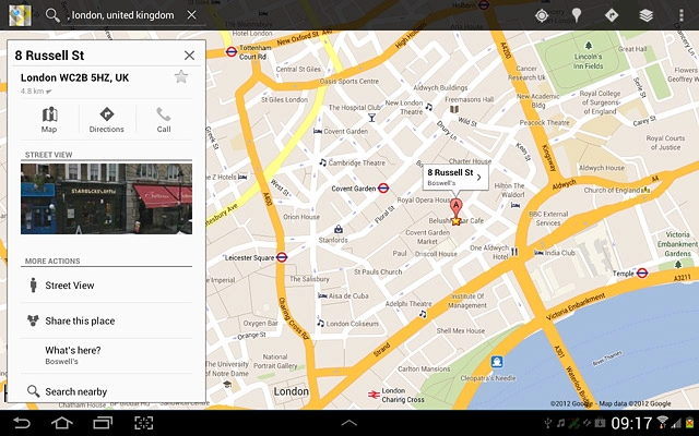 Press the favourite icon (a star).