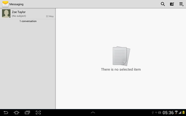 Press the new message icon.