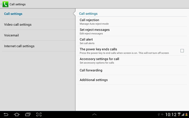 Press Call forwarding.