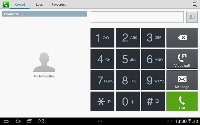 Press the settings icon.
