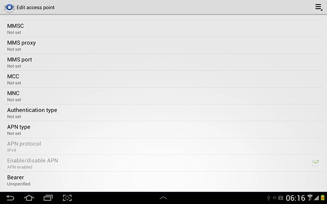 Press the settings icon.