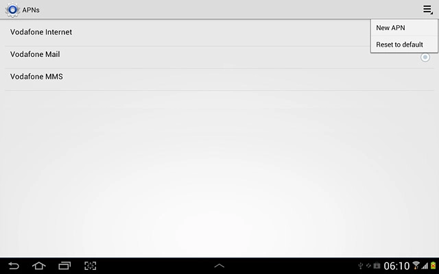 Press New APN.
