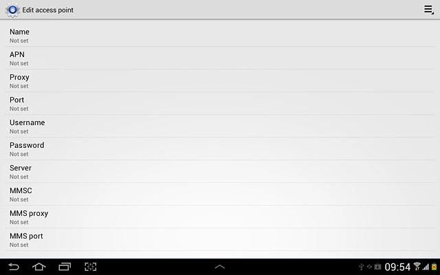 Press the settings icon.