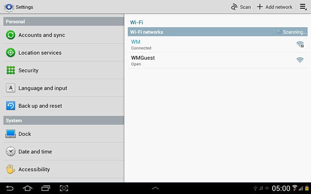 Press Location services.