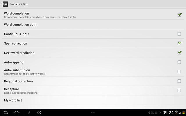 Press the return icon twice.