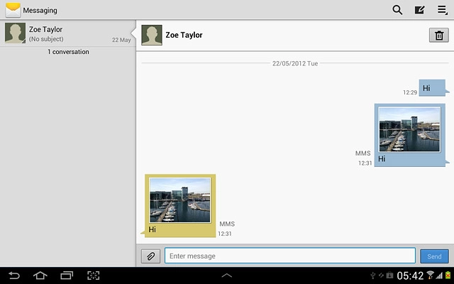 Press the home icon to return to standby mode.