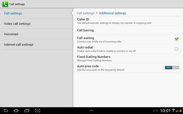 Press the home icon to return to standby mode.