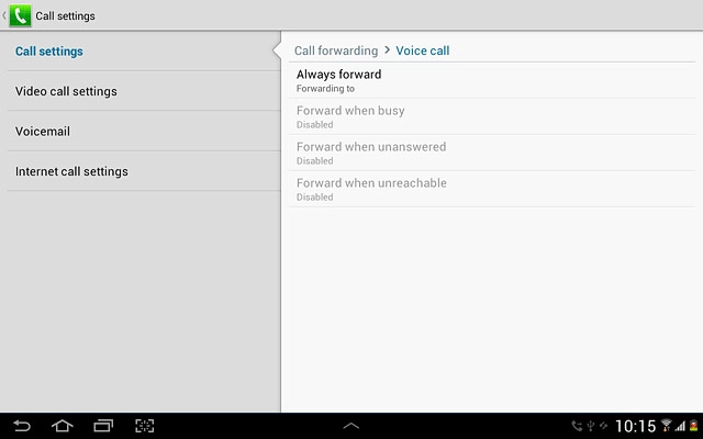 Press the home icon to return to standby mode.