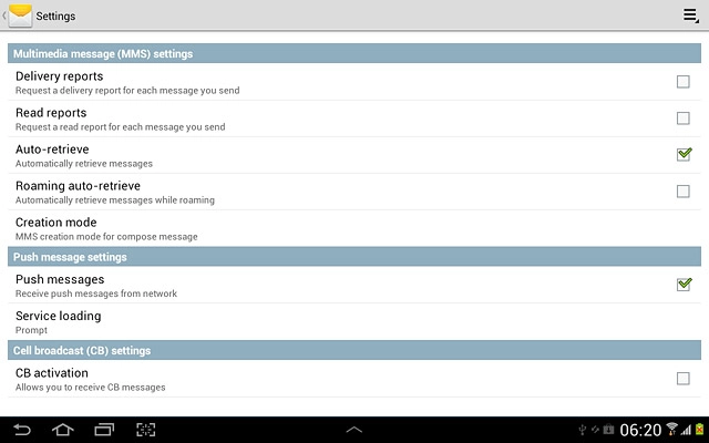 Press the home icon to return to standby mode.