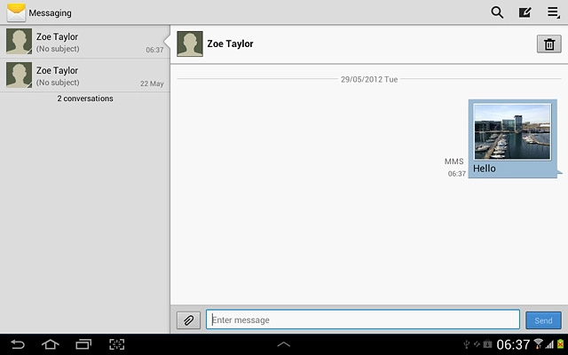 Press the home icon to return to standby mode.