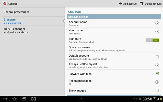 Press the home icon to return to standby mode.