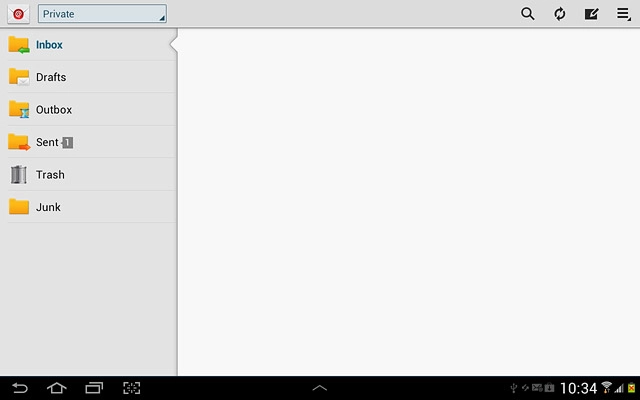 Press the home icon to return to standby mode.
