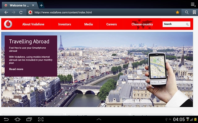 Press the home icon to return to standby mode.