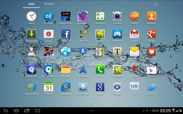 Press the home icon to return to standby mode.