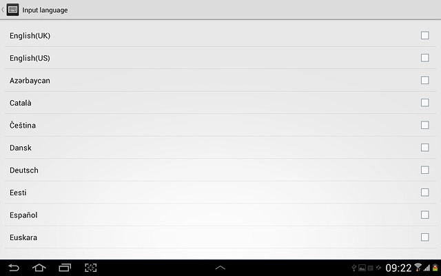 Press the required language to add it.