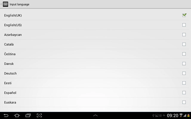 When the box next to a language is ticked (V), it's added.