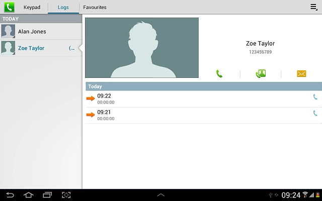 Press the required number.