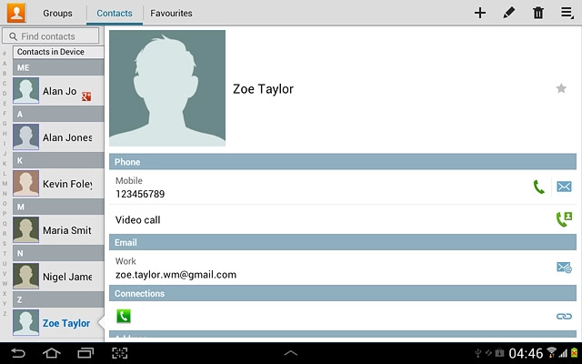 Press the settings icon.
