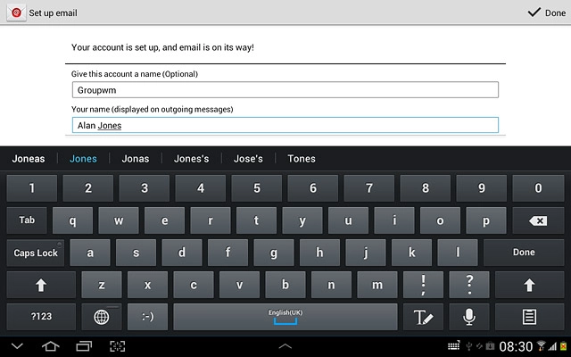 Press Done.Wait while your device retrieves new email messages.