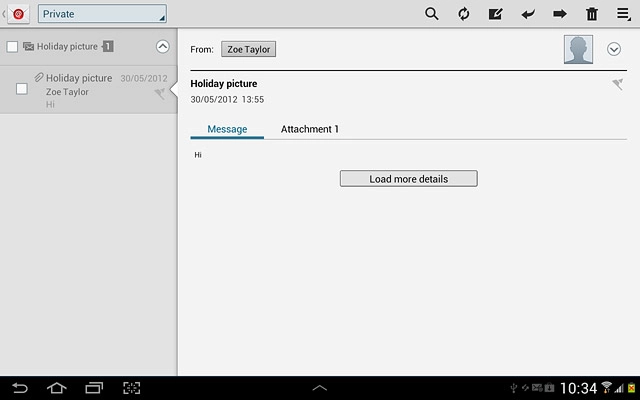 Press the forward icon.Key in the first letters of the required contact.Matching contacts are displayed.