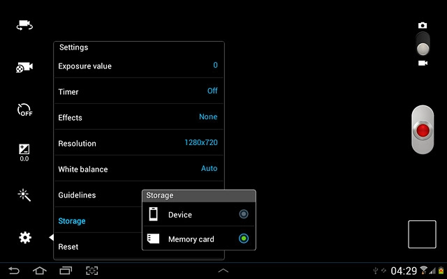 Press Device or Memory card.