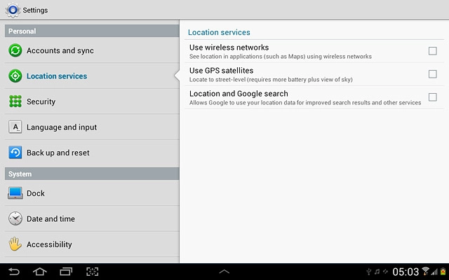 Press Use wireless networks to turn wireless networks on or off.
